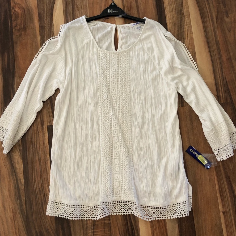 Nygard slit sleeve blouse size small